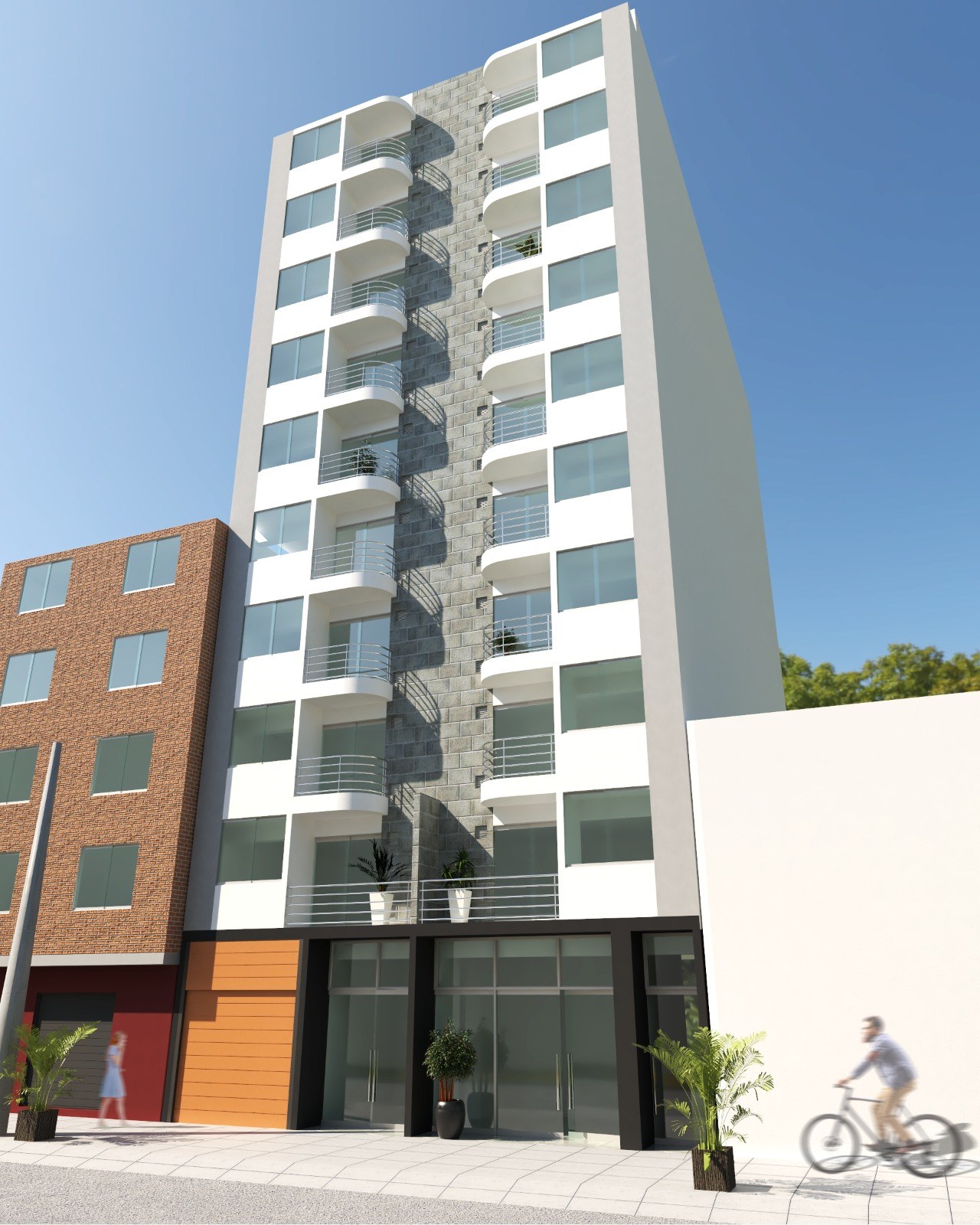 Fachada de proyecto terminado JLZ